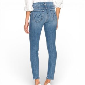 Mother The Looker Ankle Skinny Jeans Mid Rise Blue Denim Women’s 25